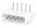Socket; wire-board; male; A2501; 2.5mm; PIN: 5; THT; 250V; 3A; tinned