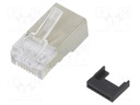 Plug; RJ45; PIN: 8; Cat: 5e; shielded,with conductor guide