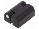 Hinge; Width: 22mm; zinc and aluminium alloy; black; H: 30mm