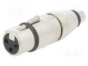 ADAPTER XLRF 2POLE  PHONO F