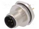 Socket; M12; PIN: 5; male; B code-Profibus; THT; IP67; straight; 60V