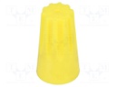 Splice terminals; 0.5÷6mm2; yellow; 50pcs.