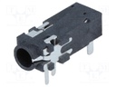 Socket; Jack 3,5mm; female; with two switches; ways: 4; THT; H: 5mm