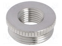 Reduction of threads for glands; Int.thread: PG7; brass; nickel
