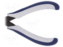 Pliers; side,cutting,miniature; ESD; Pliers len: 135mm