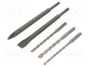 Drill set; for concrete; Pcs: 5; Kind of holder: SDS-Plus®
