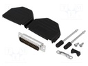 D-Sub; PIN: 25; plug; male; soldering; for cable