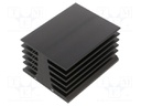 Heatsink: extruded; grilled; black; L: 100mm; W: 82mm; H: 58mm