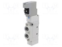 Electromagnetic valve; 5/2 monostable; G 1/4"; Temp: -10÷50°C