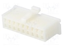 Connector: wire-board; MDF6; plug; female; w/o contacts; PIN: 18
