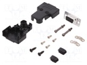 D-Sub; PIN: 9; plug; female; soldering; for cable; black