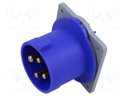 Connector: AC supply 3-phase; socket; male; straight; -25÷40°C