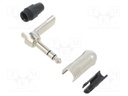 "R/A 1/4"" 3POLE PLUG"
