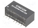 Converter: DC/DC; 5/6W; Uin: 9÷36V; 12VDC; Iout: 500mA; SIP8; 4.8g