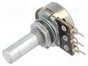 Potentiometer: shaft; single turn; 1MΩ; 100mW; ±30%; PCB,on panel