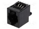 Socket; RJ12; PIN: 6; Layout: 6p6c; THT; straight; 16.51mm