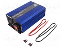 Converter: automotive DC/AC; 600W; Uout: 230VAC; 11÷15VDC; 92%
