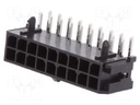 Socket; wire-board; male; 3mm; PIN: 18; THT; on PCBs,PCB snap; 5A