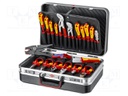 Kit: general purpose; Pcs: 20; Application: for electricians; case