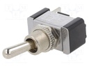 Switch: toggle; Pos: 2; SPST; OFF-ON; 20A/125VAC; 0÷65°C; 50mΩ