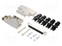 D-Sub; PIN: 37; plug; female; shielded; soldering; for cable; black