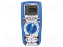 Digital multimeter; LCD 4,75 digit (50000); True RMS; -50÷760°C
