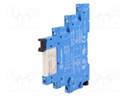 Relay: interface; SPDT; Ucoil: 24VDC; Ucoil: 24VAC; 6A; 6A/250VAC