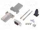 D-Sub; PIN: 9; plug; male; shielded,turned contacts; straight