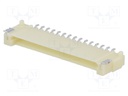 Socket; wire-board; male; DF14; 1.25mm; PIN: 15; SMT; on PCBs; tinned