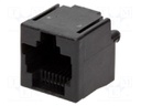 Socket; RJ45; PIN: 8; Layout: 8p8c; THT; straight; 16.51mm