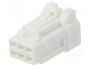 Connector: wire-wire/PCB; DF62W; plug; female; PIN: 6; 2.2mm