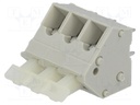 PCB terminal block; angled 45°; 5mm; ways: 3; on PCBs; 0.5÷2.5mm2