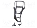 Radio mounting frame; Opel; 2 DIN; black (pearl)