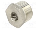 Male-female,reductive; max.10.5bar; 1.4408 stainless steel