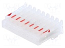 Plug; wire-board; female; PIN: 8; end connector; 2.54mm; IDC; 22AWG