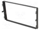 Radio mounting frame; Kia; 2 DIN; black