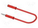 Test lead; 60VDC; 30VAC; 6A; banana socket 2mm,banana plug 2mm