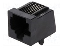 Socket; RJ45; PIN: 8; Layout: 8p8c; THT; on PCBs