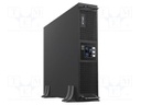 Power supply: UPS; 1000W; 1000VA; 208÷240V; 385x438x88mm; 9Ah; 6h