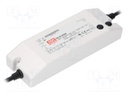 Power supply: switched-mode; LED; 75W; 15VDC; 13.5÷17VDC; 3÷5A