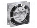 Fan: AC; axial; 80x80x25mm; 37.8m3/h; 30dBA; ball bearing; 2650rpm