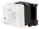 Module: rotary switch; 20A; Mounting: DIN; IP20; 250VAC; 52x65x60mm