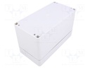 Enclosure: multipurpose; X: 80mm; Y: 160mm; Z: 95mm; EURONORD; grey