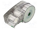 Tape; 9.53mm; 6.4m; green; Character colour: white; self-adhesive