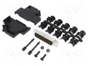 D-Sub HD; PIN: 44; male; unshielded; angled 45°; soldering; UNC4-40