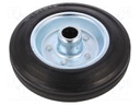 Transport wheel; Ø: 160mm; W: 25mm; 150kg; Mat: rubber; -20÷60°C