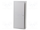 Enclosure: for modular components; IP30; light grey; steel; IK08