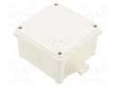 Enclosure: junction box; X: 88mm; Y: 55mm; Z: 88mm; wall mount; IP67