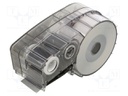 Tape; 19.05mm; 6.4m; grey; Character colour: black; self-adhesive