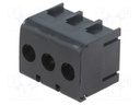 PCB terminal block; angled 90°; 7.62mm; ways: 3; on PCBs; terminal